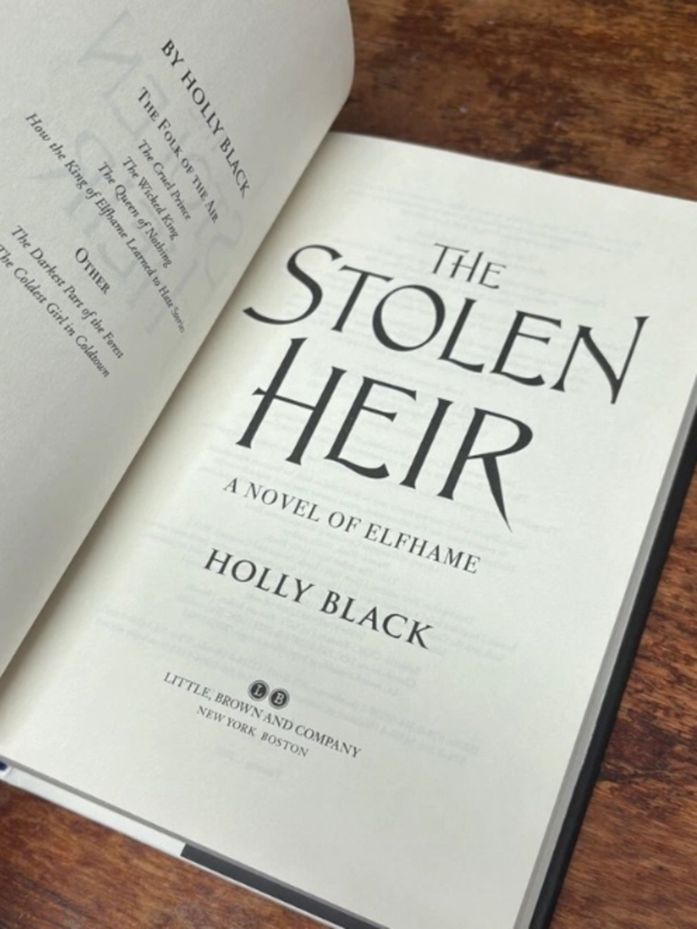 Stolen Heir : A Novel of Elfhame by Holly Black B&N Exclusive (2024, Hardcover) - Picture 2 of 3